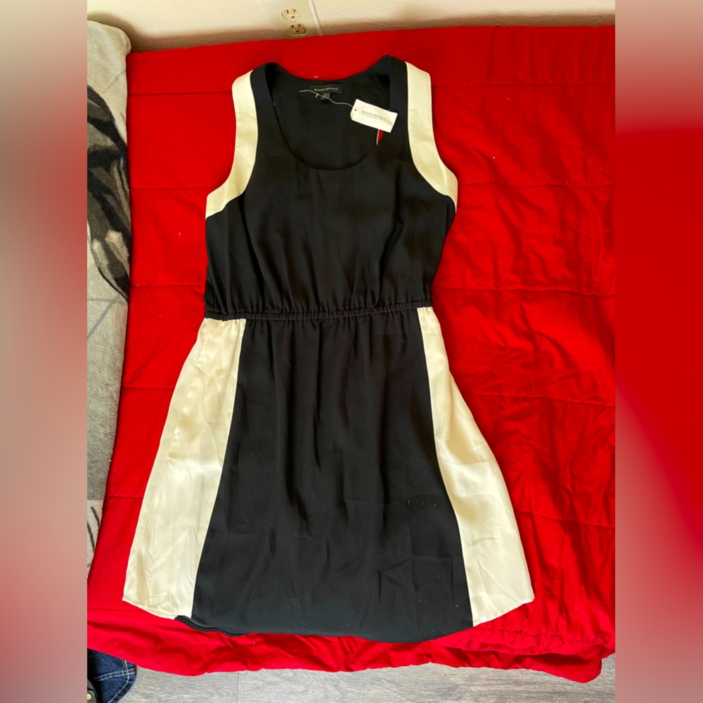 Banana republic, black and white summer dress